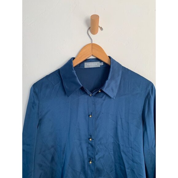 Elegant Blue Button Down Shirt - Picture 3 of 13